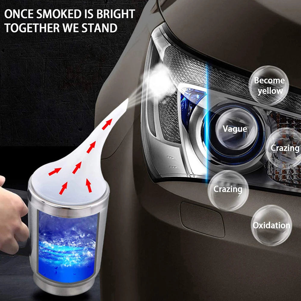 Car Headlight Restoration Kit – Professional Lens Repair Liquid Tool