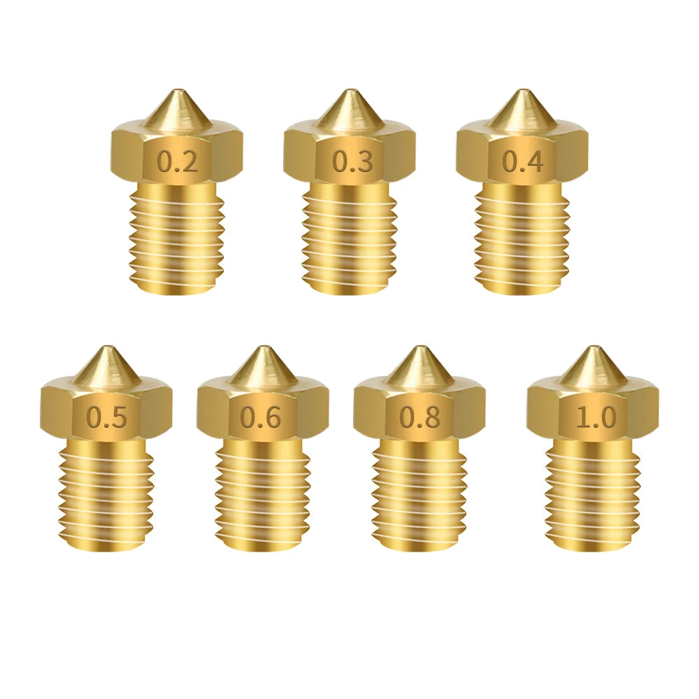 3D Printer Nozzle – Brass M6 Thread for 1.75mm and 3mm Filament