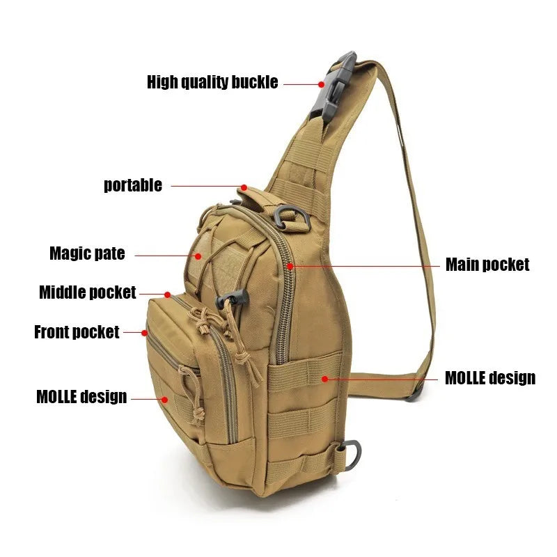 Tactical Sling Backpack – Waterproof EDC Bag for Hiking and Hunting