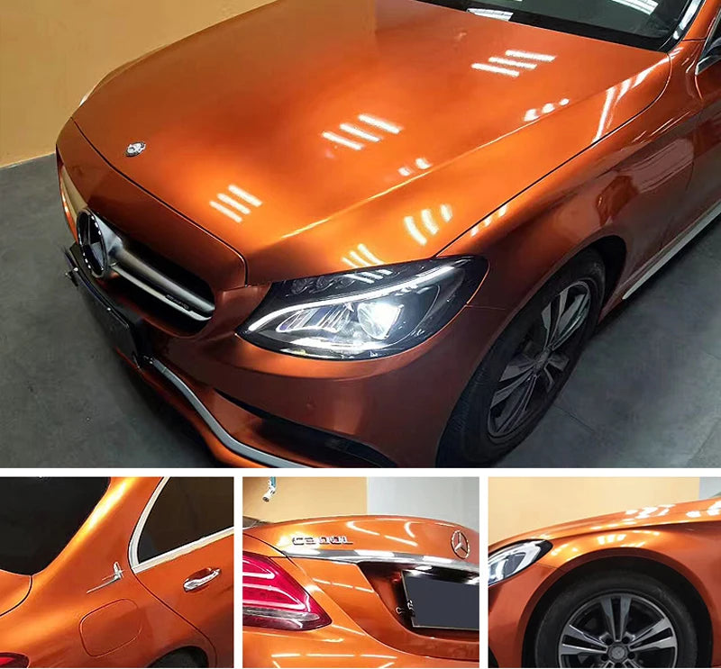 Metallic Candy Vinyl Car Wrap – Glossy Glitter Film for Vehicle Decoration