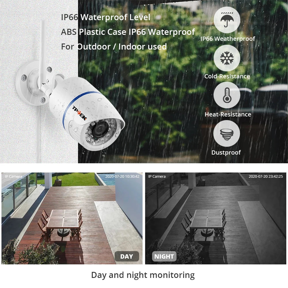 4MP Outdoor WiFi Security Camera – Wireless HD Surveillance for Home Protection