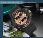 Digital Sports Watch – Waterproof LED Military Timepiece for Outdoor Men