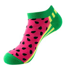 Avocado Cotton Boat Socks – Funny Fruit Pattern for Men and Women