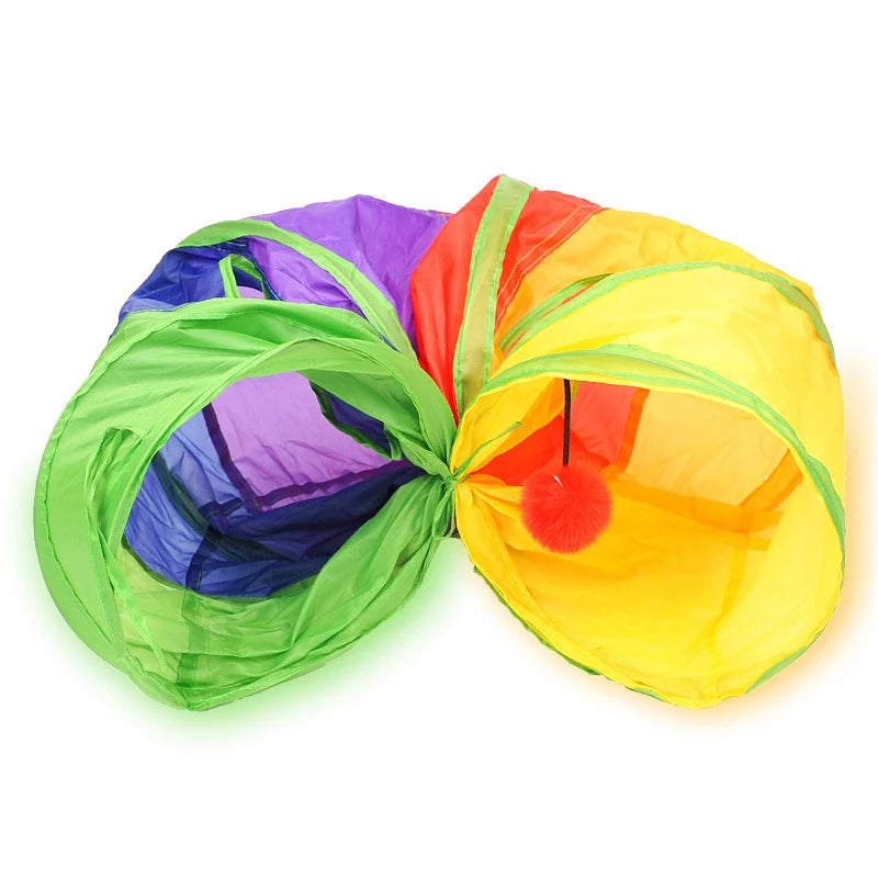 Collapsible Cat Tunnel – Interactive Pet Play Tube for Indoor Exercise