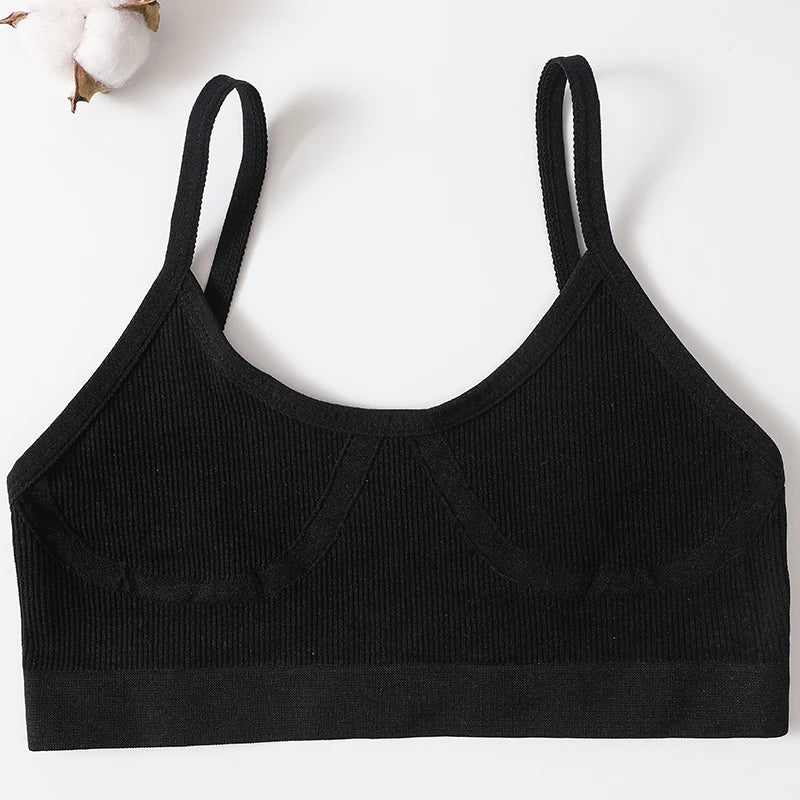 Seamless Push Up Bra – Soft Low Back Crop Top for Everyday Comfort
