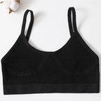 Seamless Push Up Bra – Soft Low Back Crop Top for Everyday Comfort