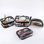 Transparent PVC Cosmetic Bag – Waterproof Makeup Organizer for Travel Toiletries