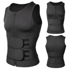 Men Sweat Sauna Vest – Neoprene Body Shaper for Gym Weight Loss