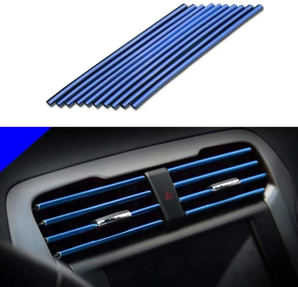 Car Air Vent Trim Strips – U Style Interior Decoration for Auto Dashboard