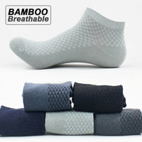 Bamboo Fiber Ankle Socks – Breathable Business Footwear for Men EU 39-48