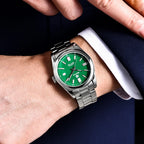 Stainless Steel Mechanical Watch – 10Bar Waterproof for Diving and Sports