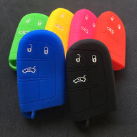 Silicone Car Key Case – Protective Fob Cover for Jeep and Chrysler Vehicles