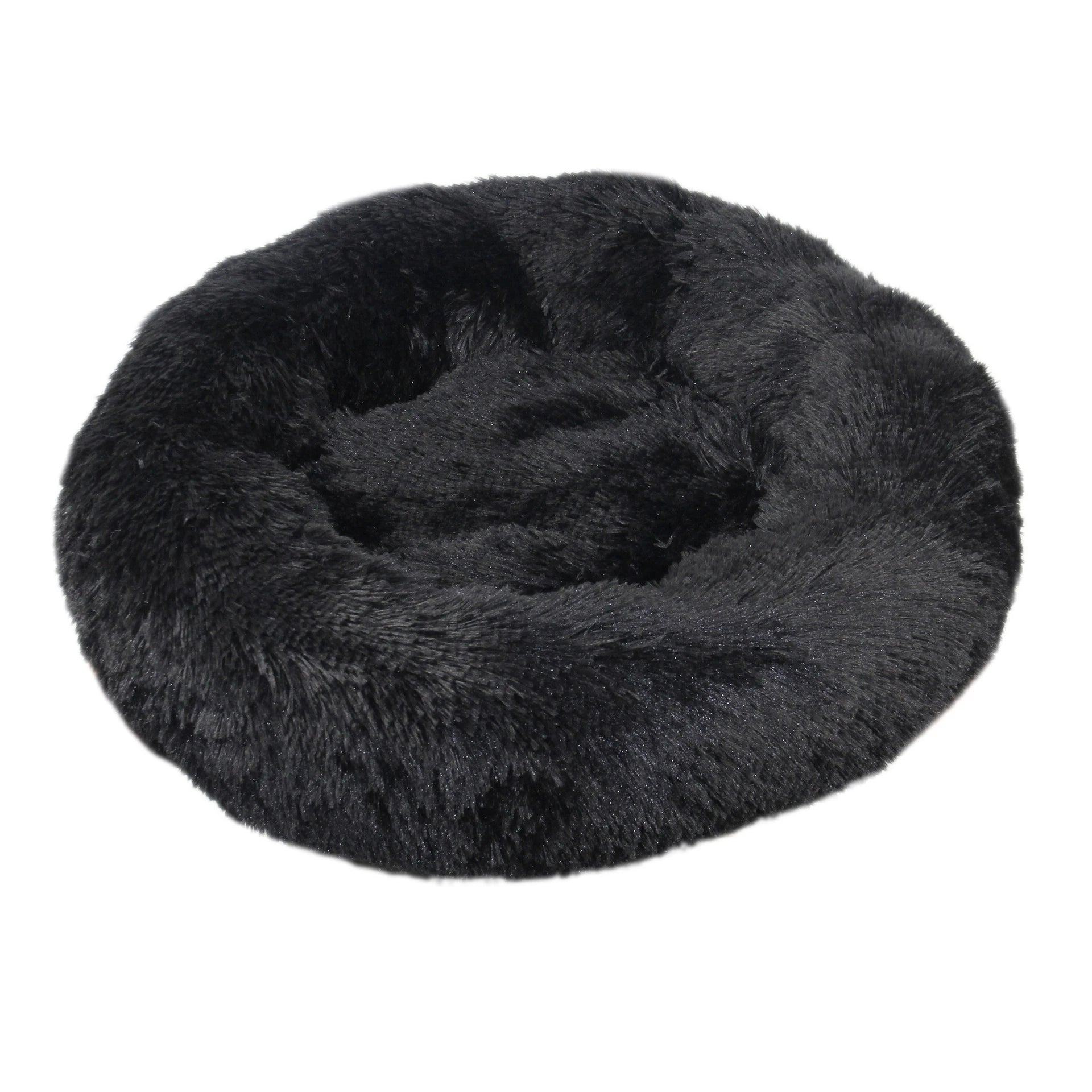 100cm Plush Donut Pet Bed – Calming Round Mat for Large Dogs and Cats