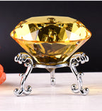 Clear Crystal Diamond Ornament – Glass Home Decor for Wedding and Gifts
