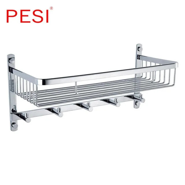 Stainless Steel Corner Shower Caddy – Rustproof Wall Mount for Bathroom Storage