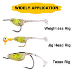 Luminous Silicone Fishing Lures – 5cm Floating Swimbaits for Trout Fishing