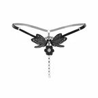 Lace G-String Thong – Pearl Back Bow Details for Sexy Lingerie
