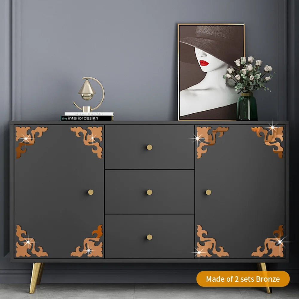 3D Acrylic Mirror Wall Decals – Self-Adhesive Geometric Decor for Home Interior