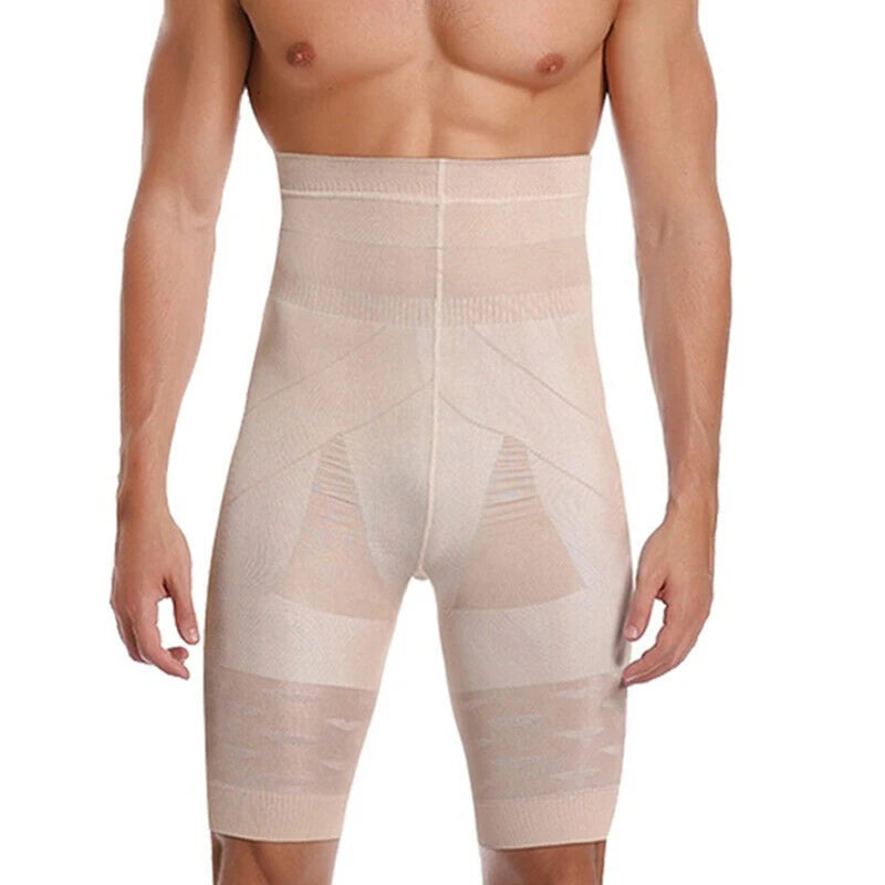 Compression Waist Trainer Shorts – Slimming Body Shaper for Men
