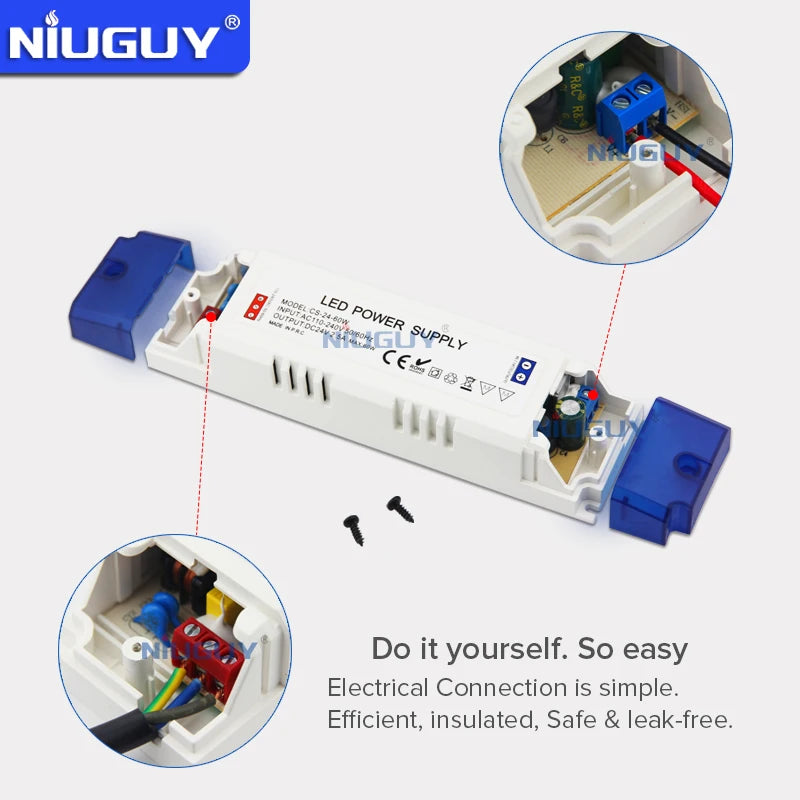 LED Lighting Transformer – Multi-Watt Power Adapter for LED Light Strips