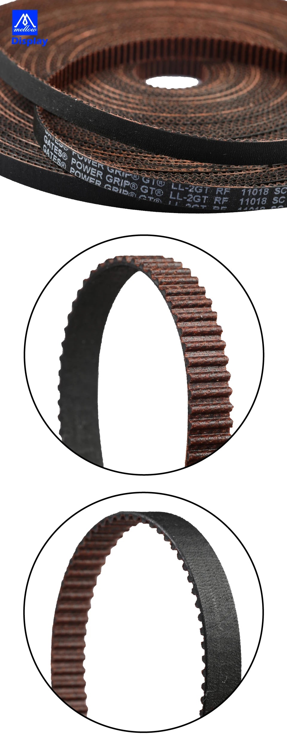 GT2 Synchronous Timing Belt – Wear Resistant for 3D Printers