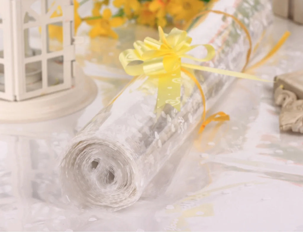 Transparent OPP Plastic Bags – Heart Print Gift Packaging for Party Favors