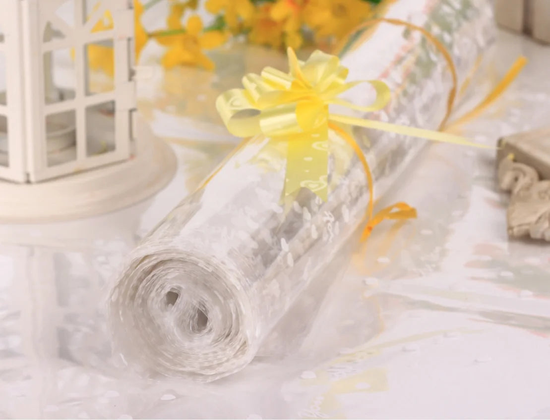 Transparent OPP Plastic Bags – Heart Print Gift Packaging for Party Favors