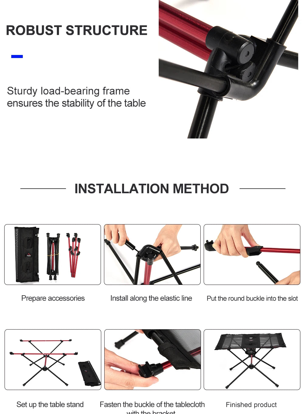 Portable Folding Camping Table – Lightweight Aluminum Desk for Outdoor Picnic