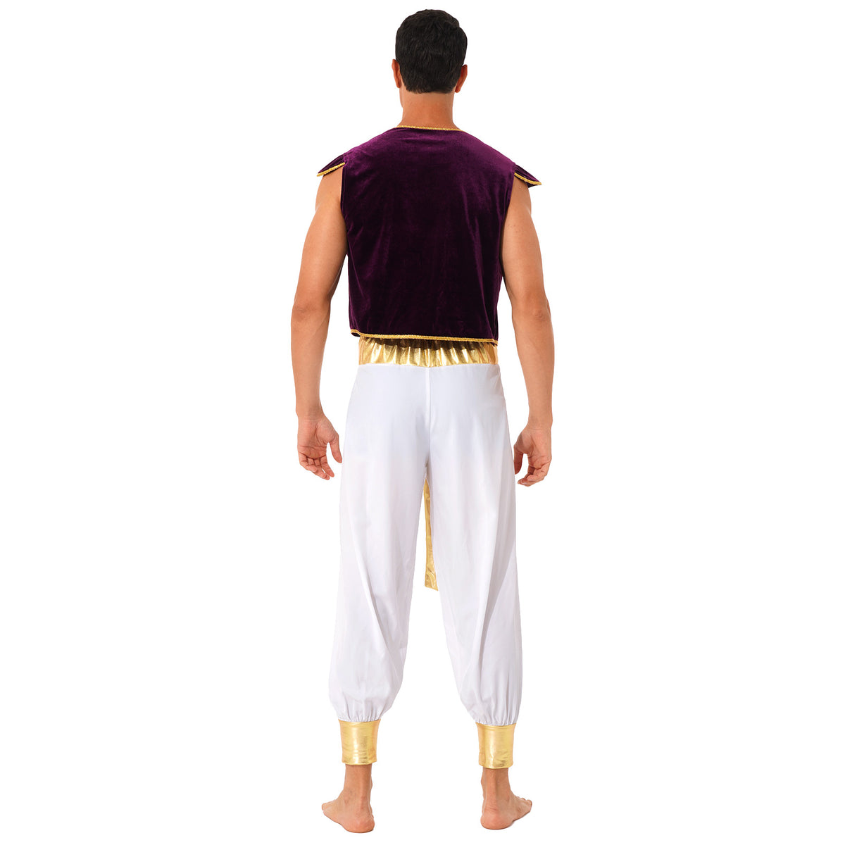 Arabian Prince Costume – Men’s Aladdin Cosplay Outfit for Halloween