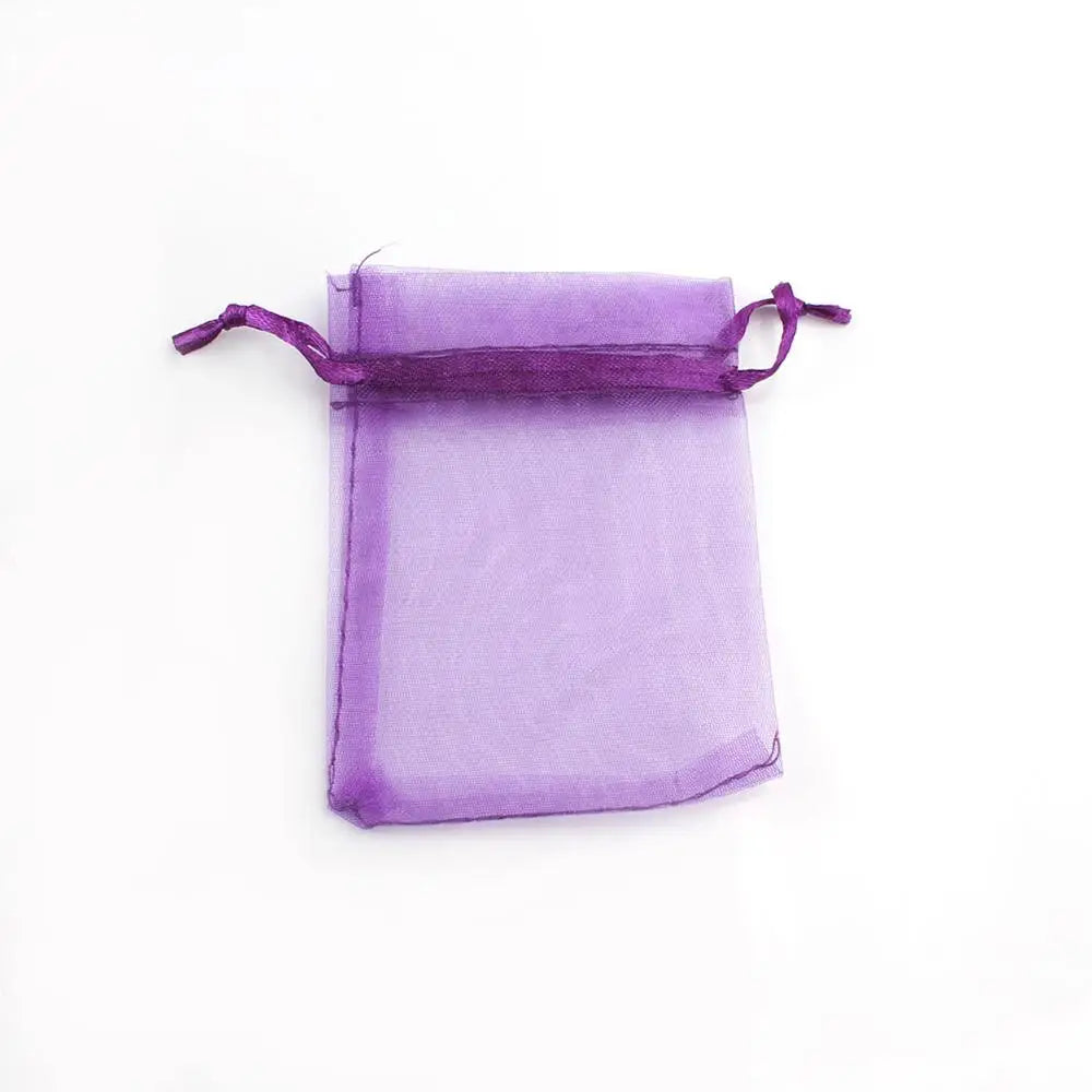 Organza Drawstring Pouches – Sheer Jewelry Gift Bags for Wedding Party Favors