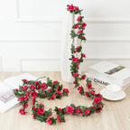 Artificial Rose Vine – 250cm Silk Flower Garland for Wedding Home Decor
