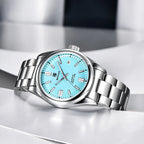 Stainless Steel Mechanical Watch – 10Bar Waterproof for Diving and Sports