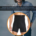 High Waist Compression Shorts – Tummy Control Body Shaper for Men