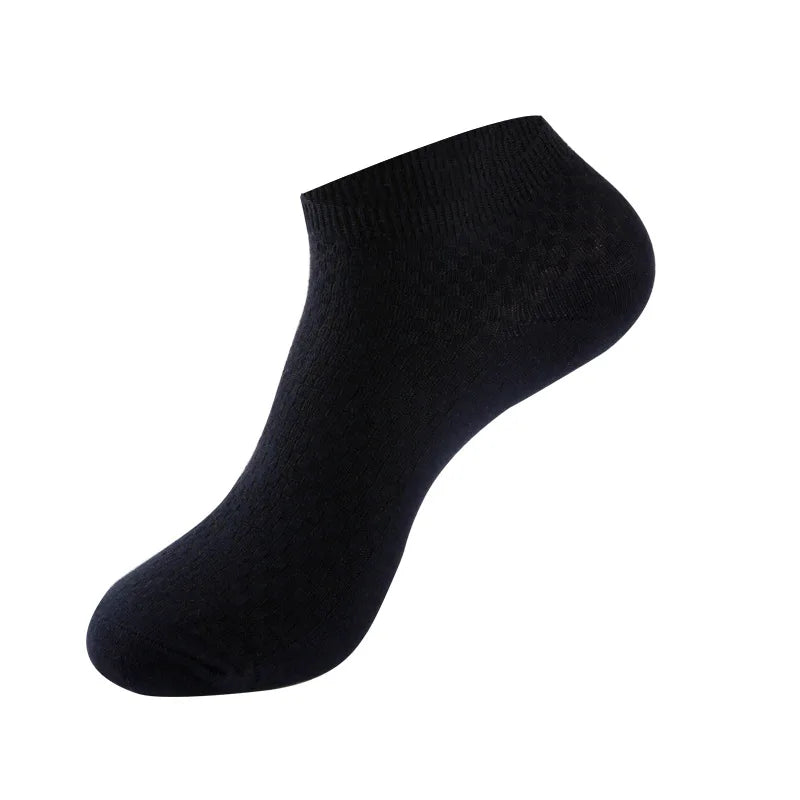 Bamboo Fiber Ankle Socks – Breathable Business Footwear for Men EU 39-48