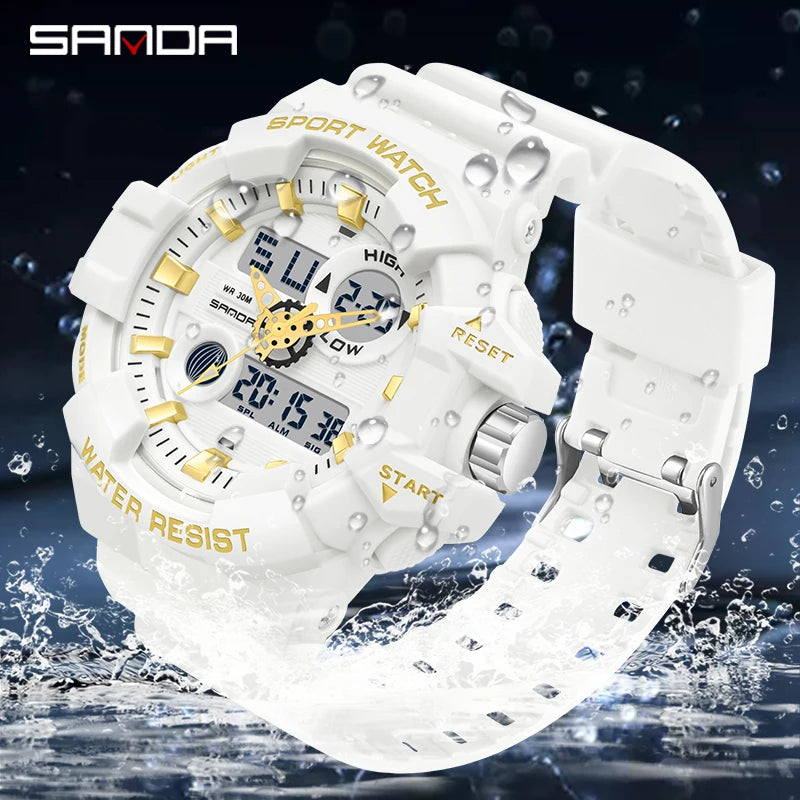 Digital Sports Watch – Waterproof LED Military Timepiece for Outdoor Men