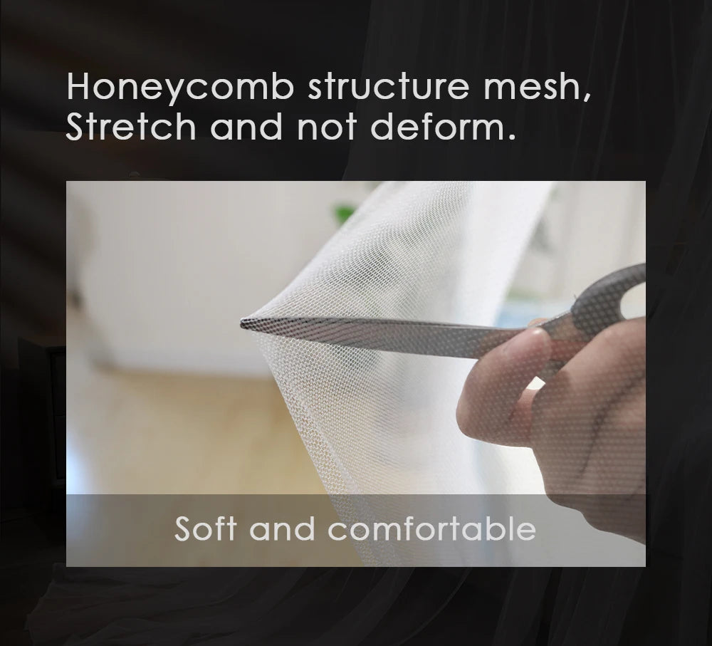 Elegant Mesh Mosquito Net – Double Bed Canopy for Home Bedroom Protection