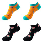 Avocado Cotton Boat Socks – Funny Fruit Pattern for Men and Women