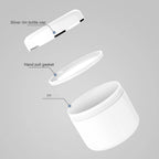 Refillable White Plastic Cosmetic Jar – Travel Size Container for Skincare