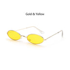 Retro Small Oval Sunglasses – UV400 Gradient Mirror Shades for Festival Wear