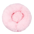100cm Plush Donut Pet Bed – Calming Round Mat for Large Dogs and Cats