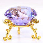 Clear Crystal Diamond Ornament – Glass Home Decor for Wedding and Gifts