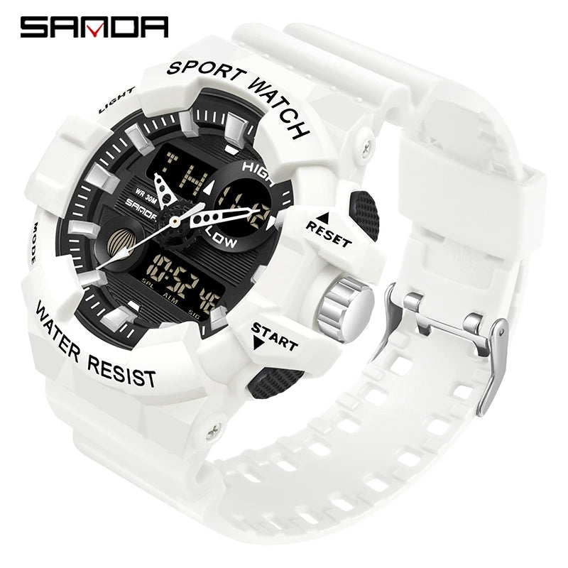 Digital Sports Watch – Waterproof LED Military Timepiece for Outdoor Men