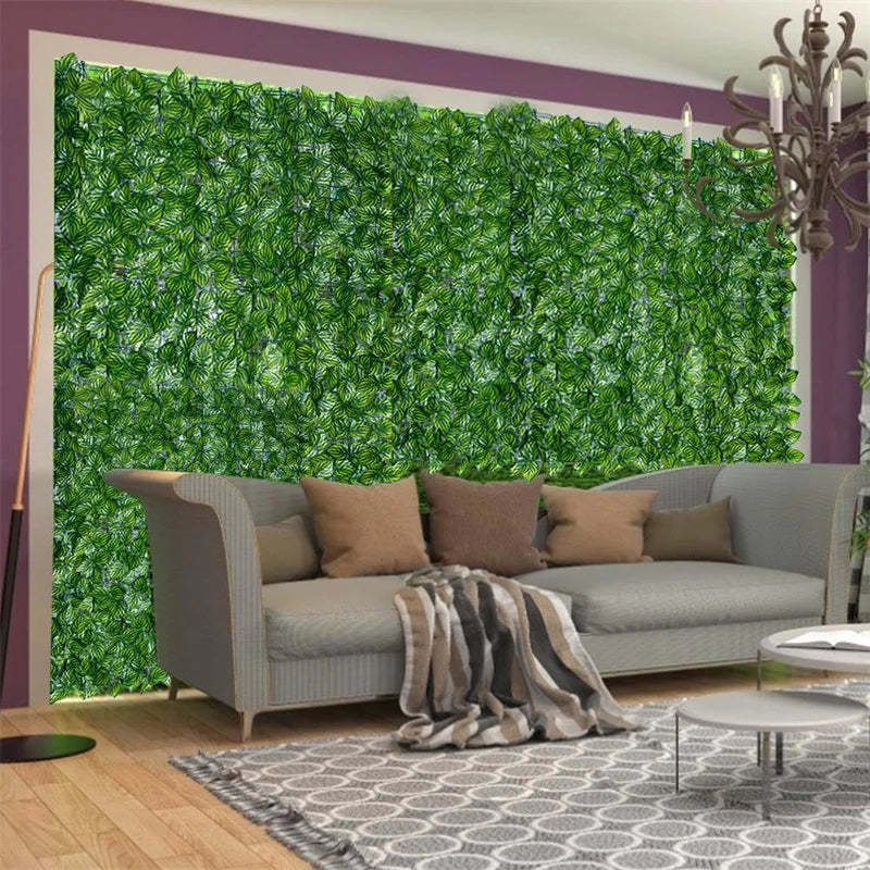 Artificial Ivy Fence Screen – 50x300cm Faux Leaf Hedge for Garden Privacy