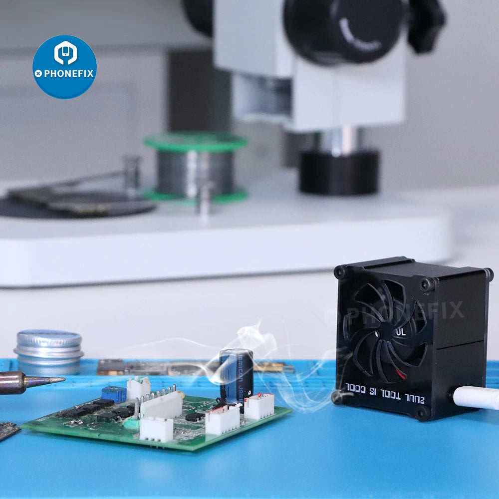 Mini Fume Extractor – Desktop Solder Smoke Absorber for Phone Repair Welding