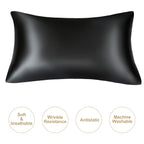 Mulberry Silk Pillowcase – Queen Standard Satin Sleep Case for Hair and Skin
