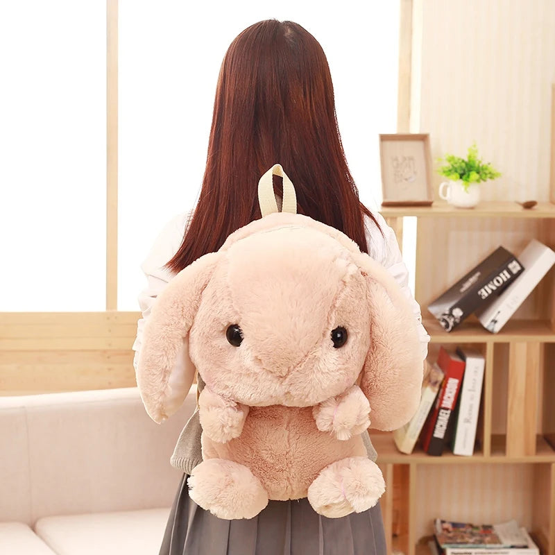 Plush Rabbit Crossbody Bag – Cute Kawaii Animal Shoulder Purse for Girls