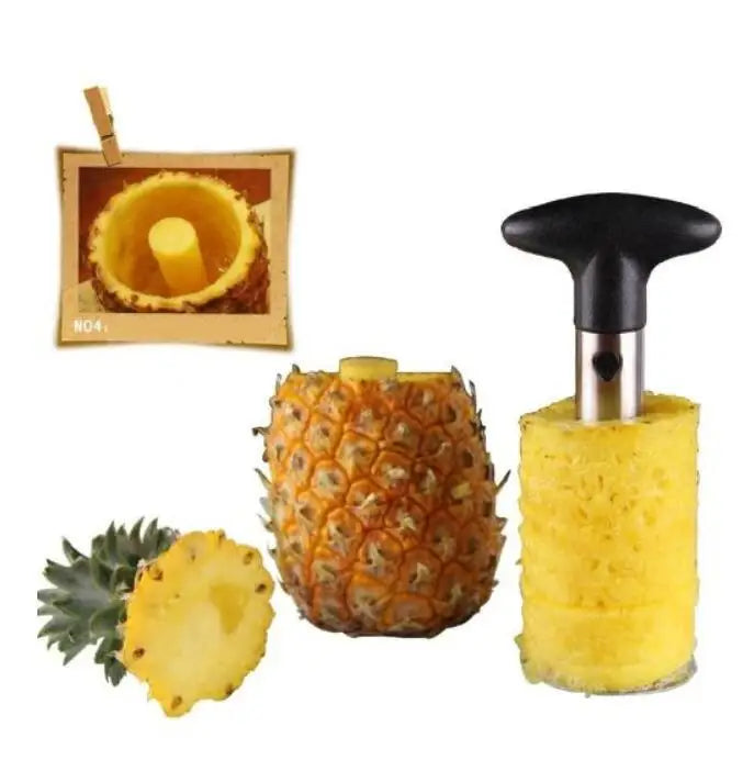 Stainless Steel Pineapple Slicer – Spiral Fruit Cutter for Kitchen Prep