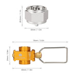 Gas Tank Conversion Adapter – Refill Valve for Camping Hiking and Fishing