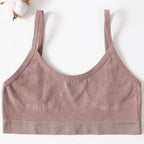 Seamless Push Up Bra – Soft Low Back Crop Top for Everyday Comfort