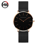 Rose Gold Stainless Steel Watch – Japan Quartz Waterproof for Ladies